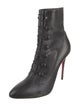 Christian Louboutin Leather Lace-Up Boots