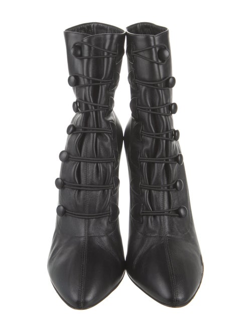 Christian Louboutin Leather Lace-Up Boots