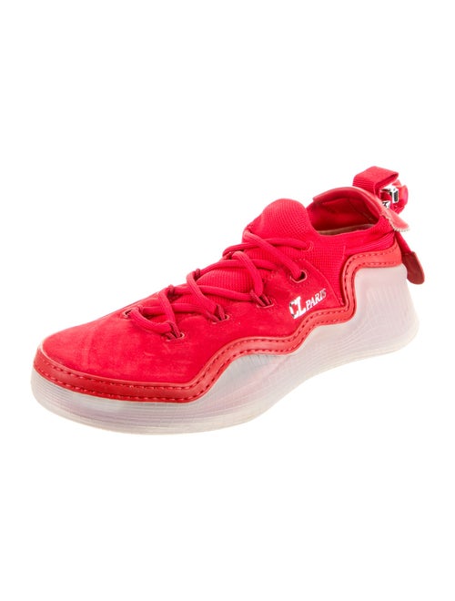 Christian Louboutin Spike Accents Suede Sneakers