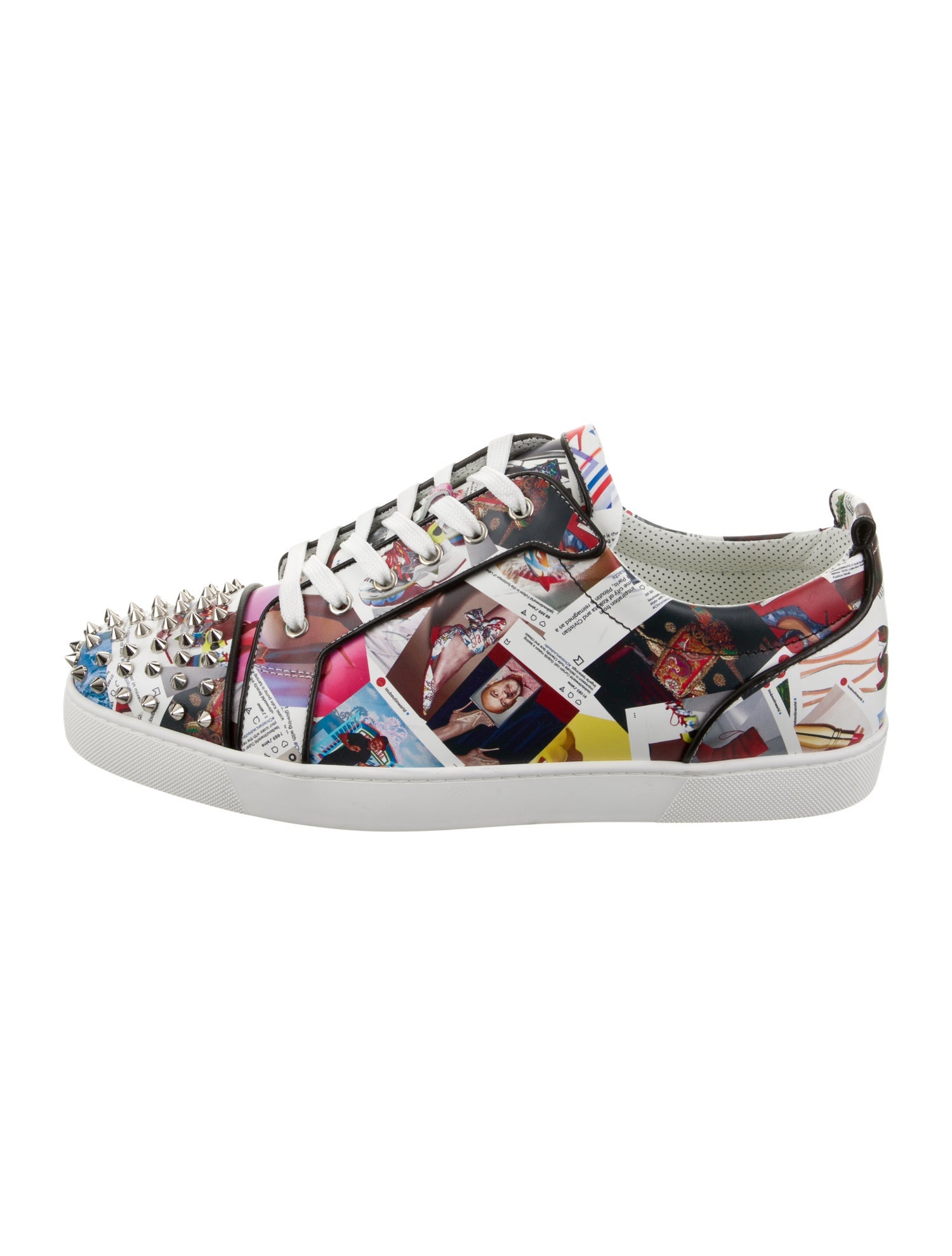Christian Louboutin Leather Printed Sneakers