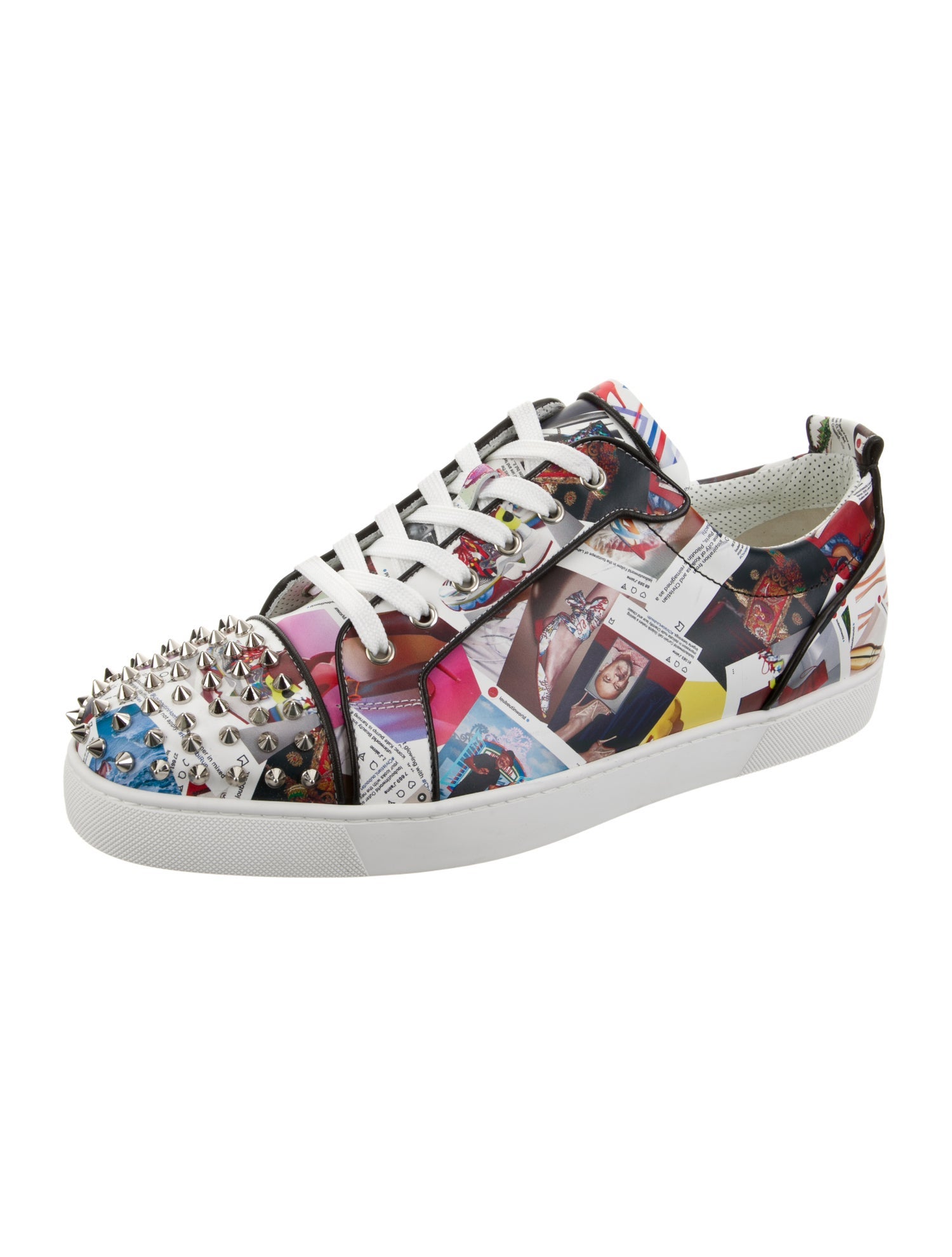 Christian Louboutin Leather Printed Sneakers