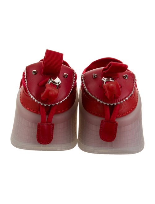 Christian Louboutin Suede Leather Trim Embellishment Sneakers