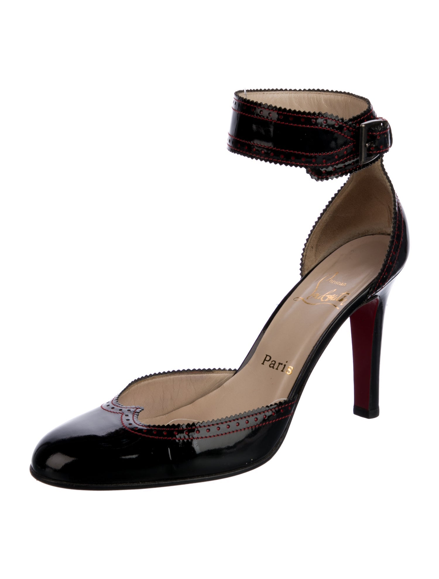 Christian Louboutin Patent Leather D'Orsay Pumps
