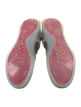 Christian Louboutin Spike Accents Suede Sneakers