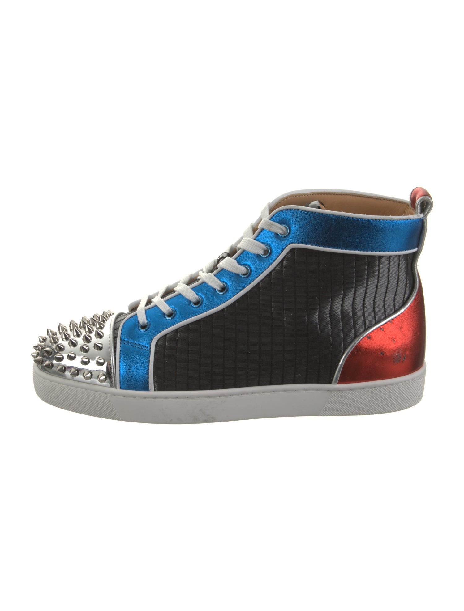 Christian Louboutin Colorblock Pattern Sneakers