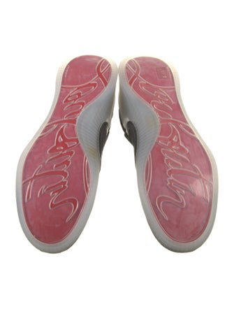 Christian Louboutin Spike Accents Suede Sneakers