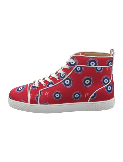 Christian Louboutin Satin Printed Sneakers