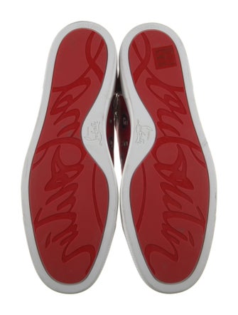 Christian Louboutin Satin Printed Sneakers