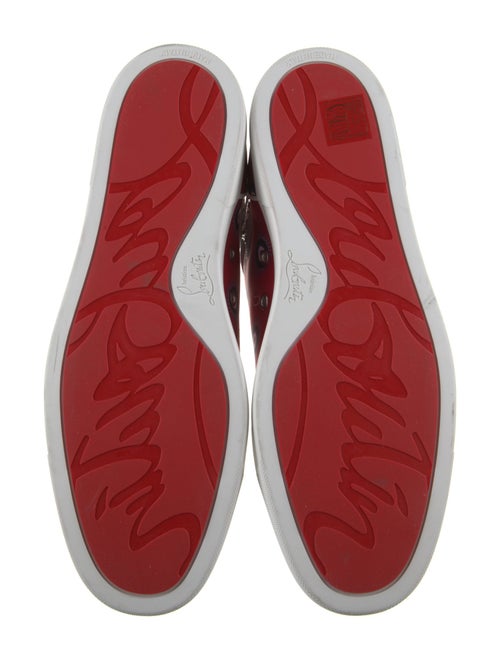 Christian Louboutin Satin Printed Sneakers