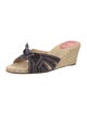 Christian Louboutin Suede Bow Accents Espadrilles