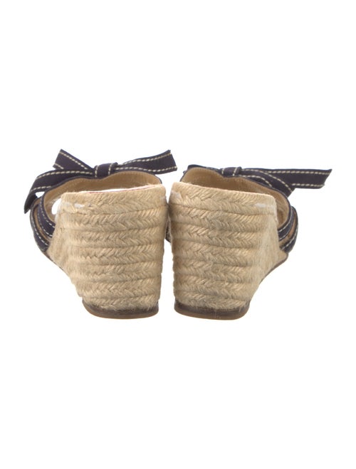 Christian Louboutin Suede Bow Accents Espadrilles