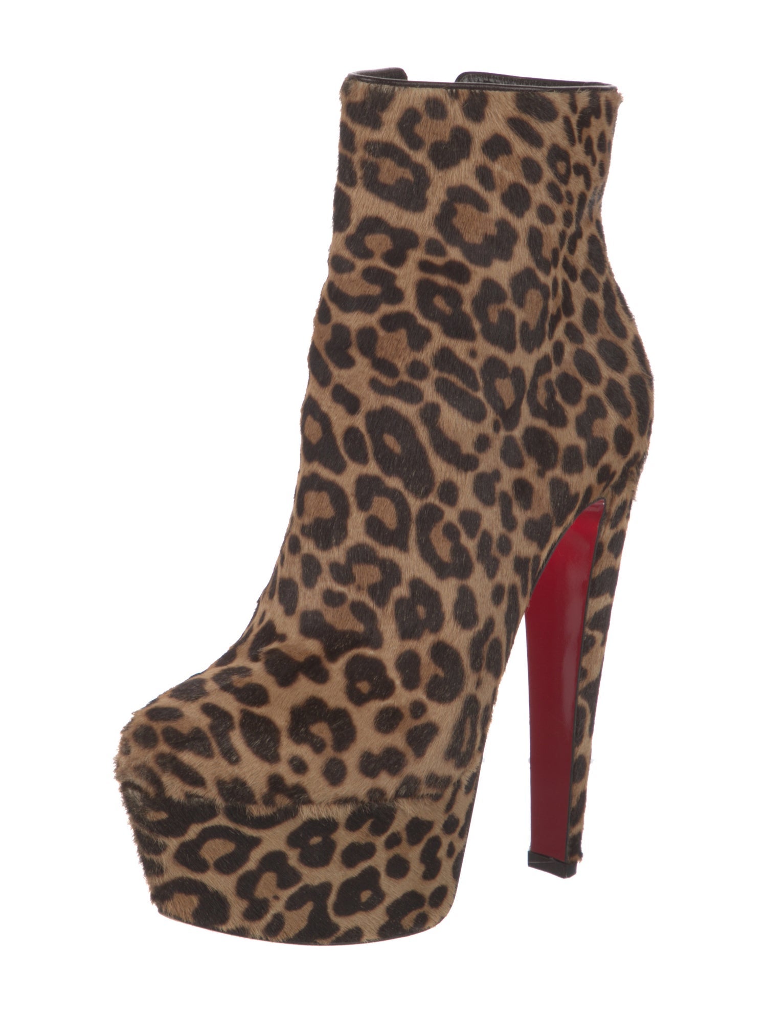 Christian Louboutin Ponyhair Animal Print Boots