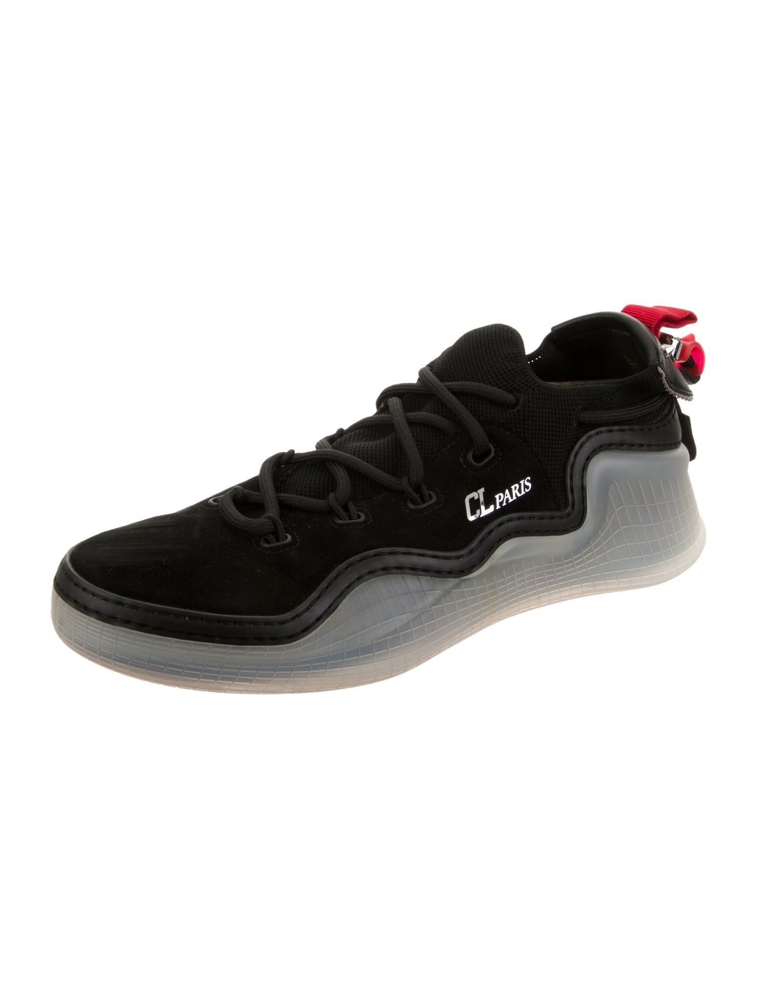 Christian Louboutin Leather Trim Embellishment Sneakers