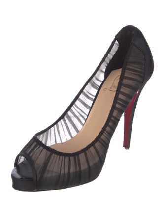 Christian Louboutin Mesh Mesh Accents Pumps