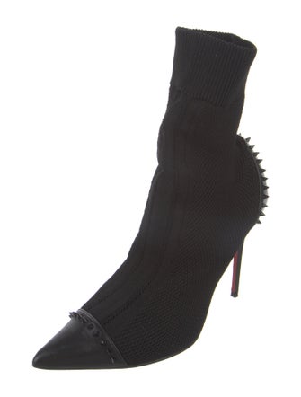 Christian Louboutin Spike Accents Studded Accents Sock Boots