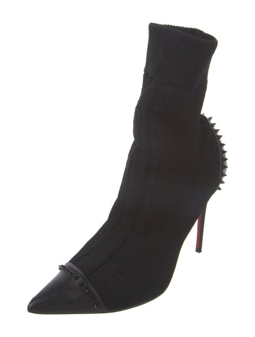 Christian Louboutin Spike Accents Studded Accents Sock Boots