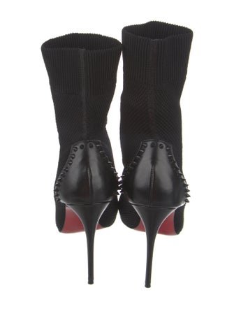 Christian Louboutin Spike Accents Studded Accents Sock Boots