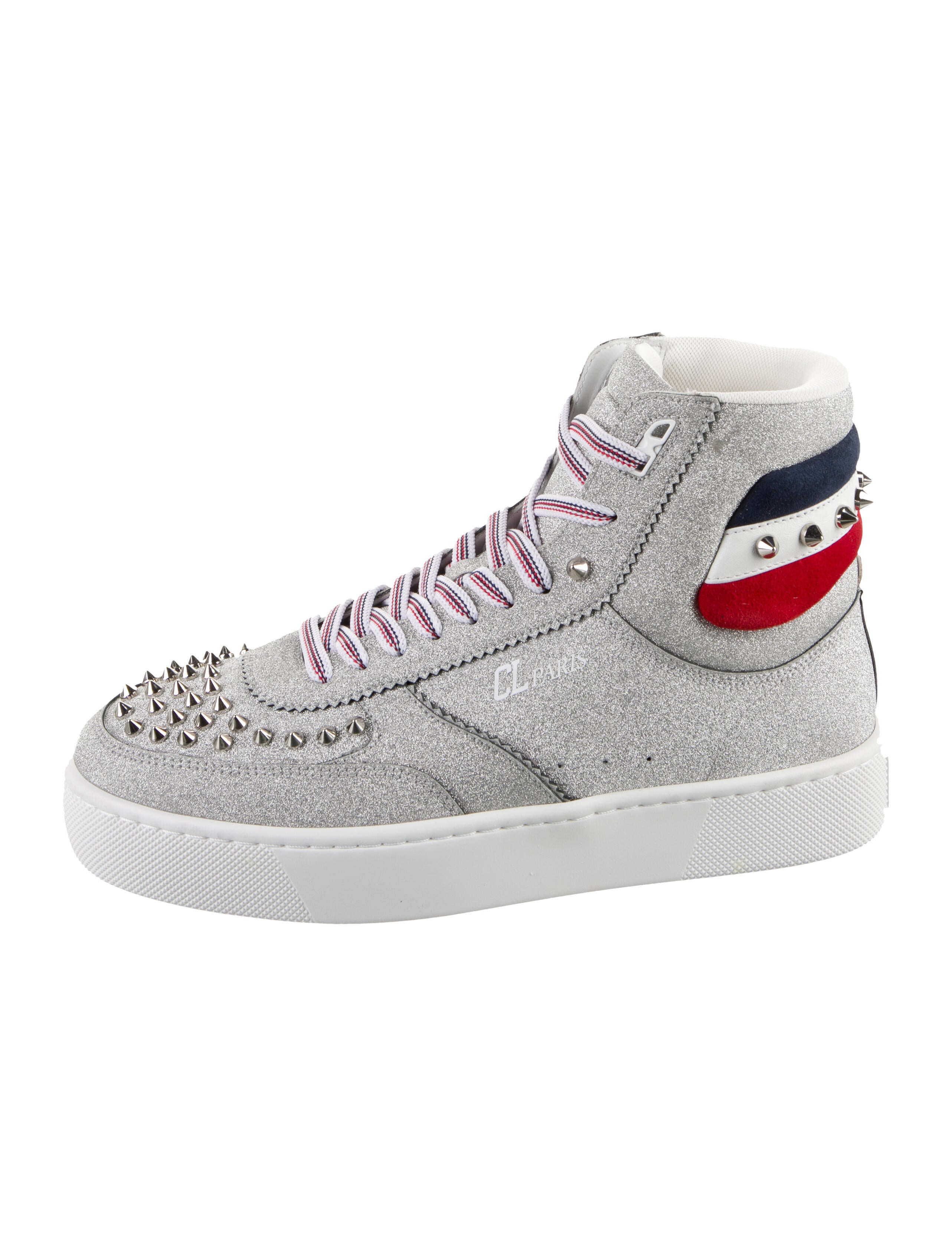 【最終値下げ！】ChristianLouboutin 38サイズ Octolouis Strass - ハイカットスニーカー - ベルベット