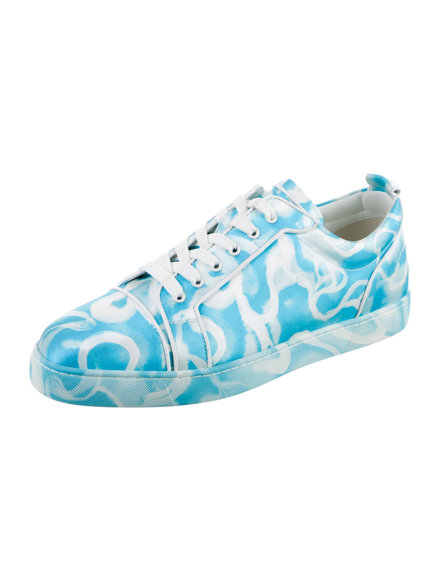 Christian Louboutin Leather Printed Sneakers