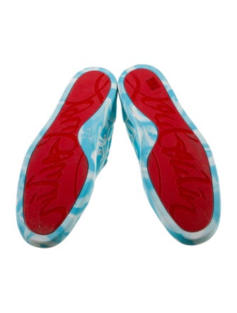 Christian Louboutin Leather Printed Sneakers