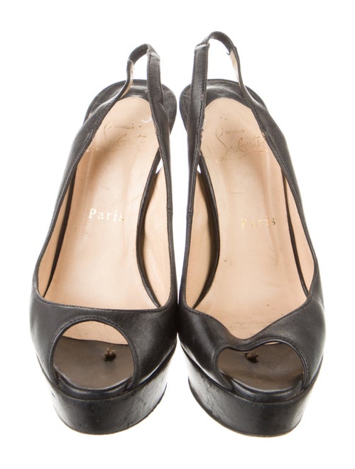 Christian Louboutin Leather Slingback Pumps