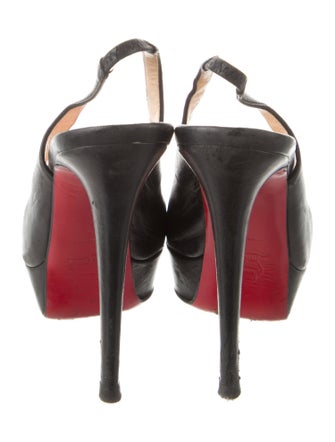 Christian Louboutin Leather Slingback Pumps