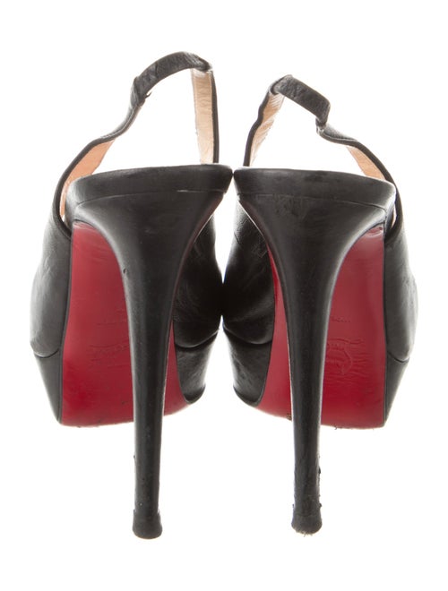 Christian Louboutin Leather Slingback Pumps