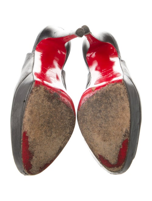 Christian Louboutin Leather Slingback Pumps