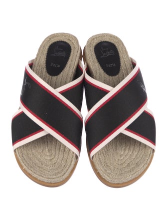 Christian Louboutin Grosgrain Trim Slides