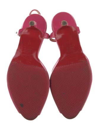 Christian Louboutin Patent Leather T-Strap Pumps