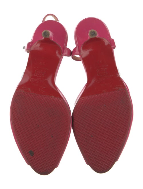 Christian Louboutin Patent Leather T-Strap Pumps