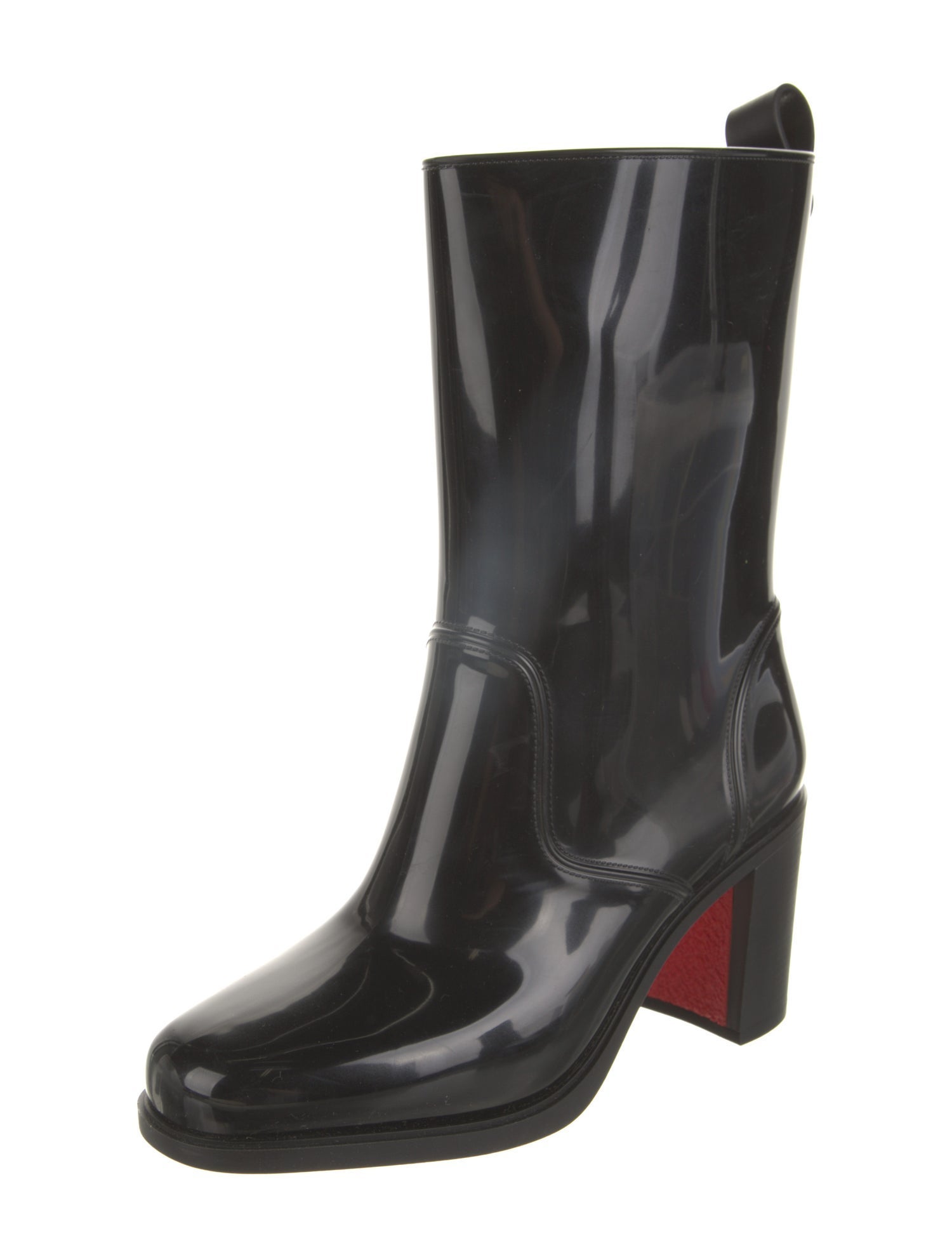 Christian Louboutin Rockstud Spike Rubber Rain Boots