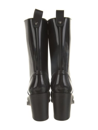 Christian Louboutin Rockstud Spike Rubber Rain Boots