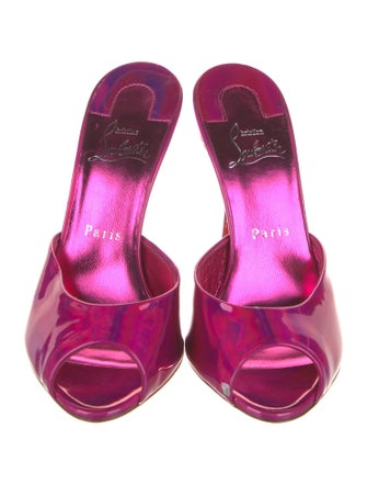 Christian Louboutin Patent Leather Slides