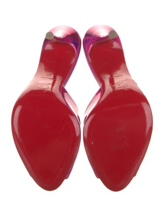 Christian Louboutin Patent Leather Slides