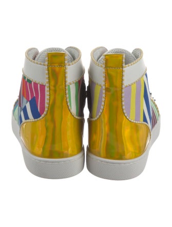 Christian Louboutin Printed Studded Accents Sneakers