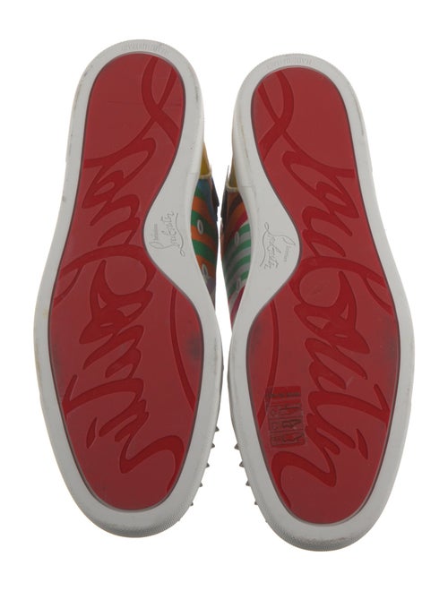 Christian Louboutin Printed Studded Accents Sneakers