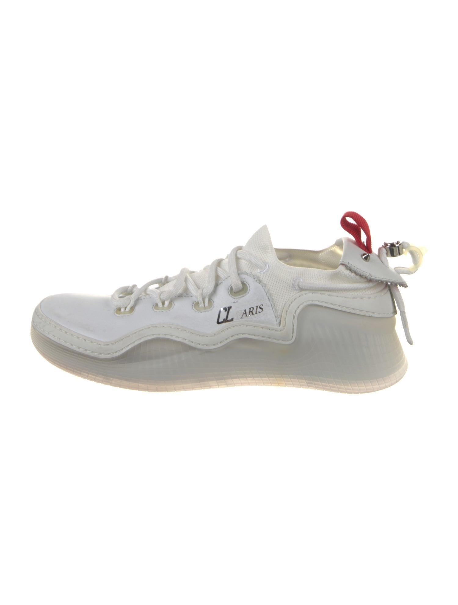 Christian Louboutin Leather Trim Embellishment Sneakers