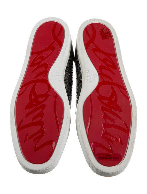 Christian Louboutin Glitter Printed Sneakers