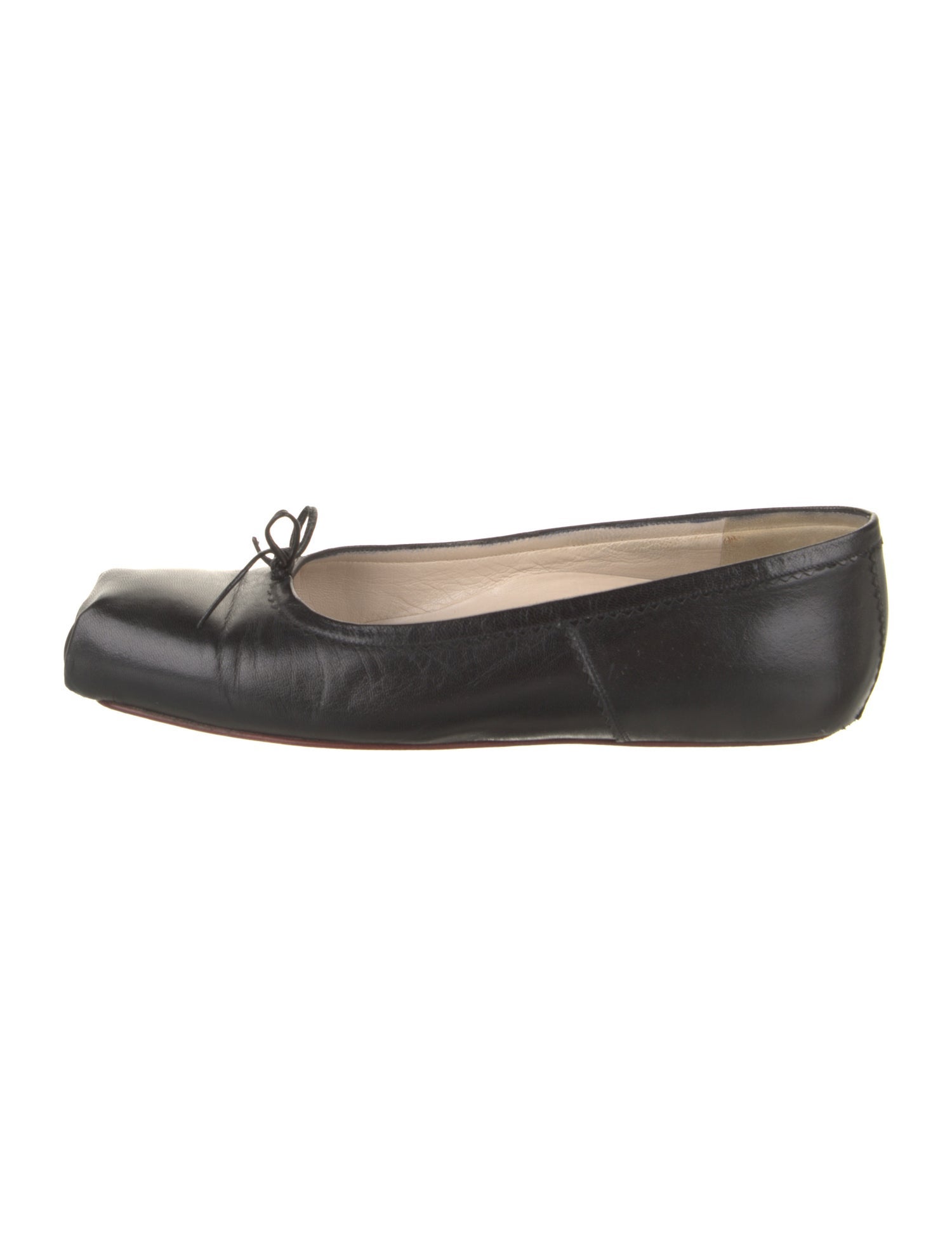 Christian Louboutin x Gaultier Leather Ballet Flats