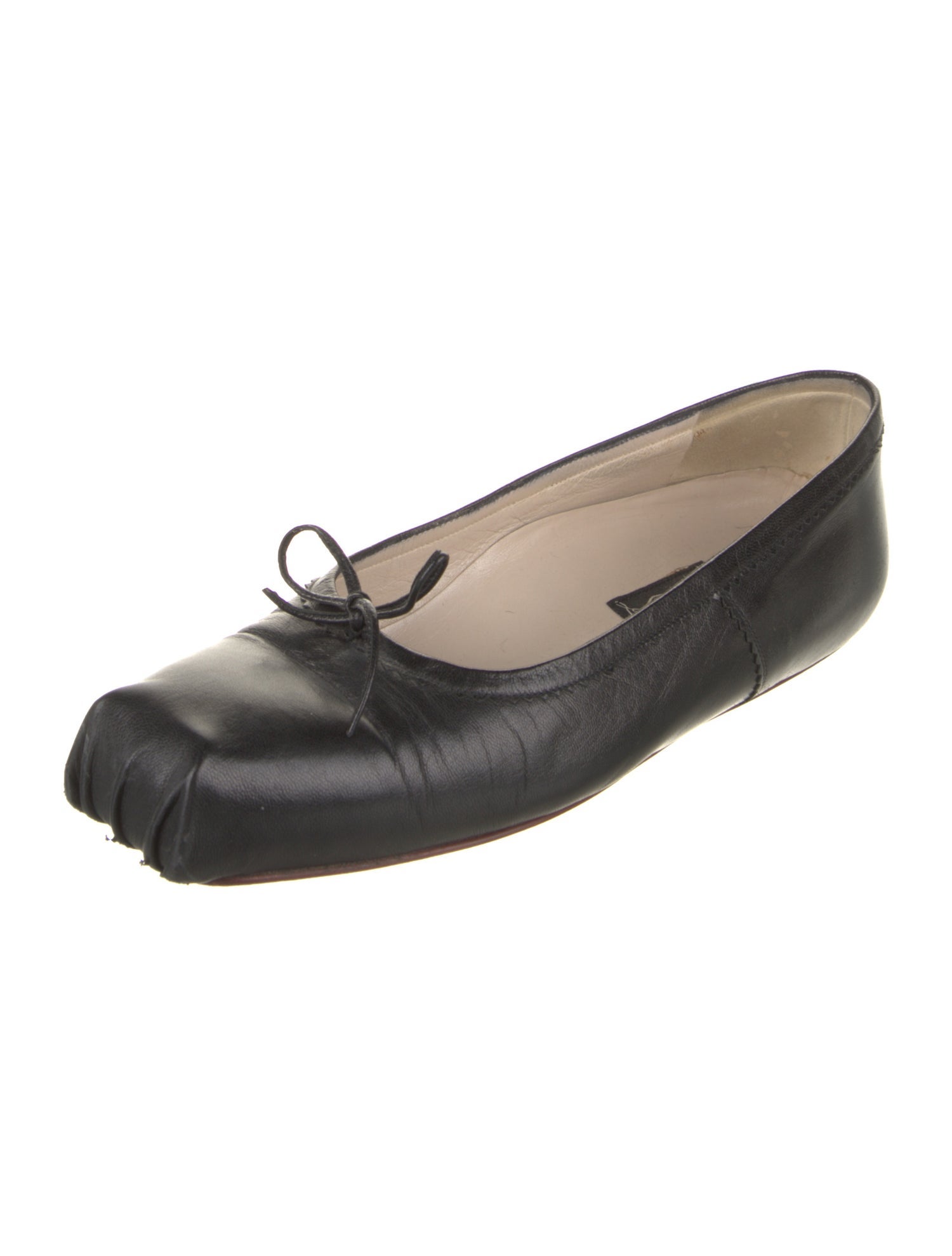 Christian Louboutin x Gaultier Leather Ballet Flats