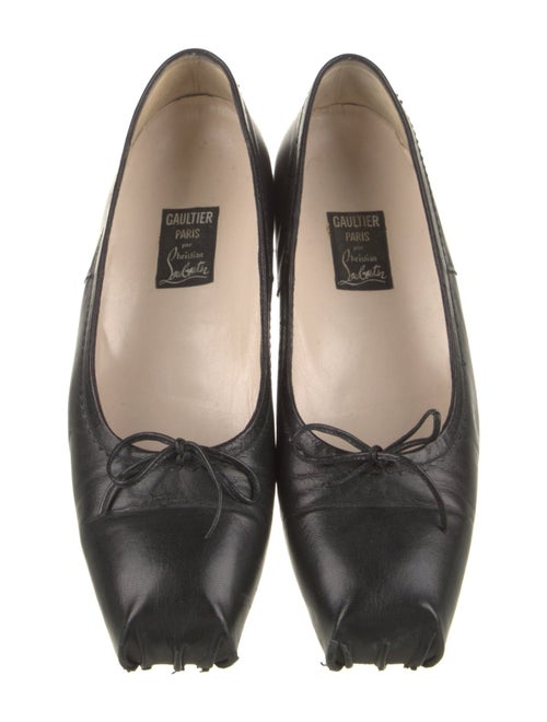 Christian Louboutin x Gaultier Leather Ballet Flats