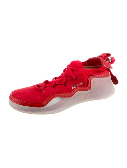 Christian Louboutin Suede Studded Accents Sneakers