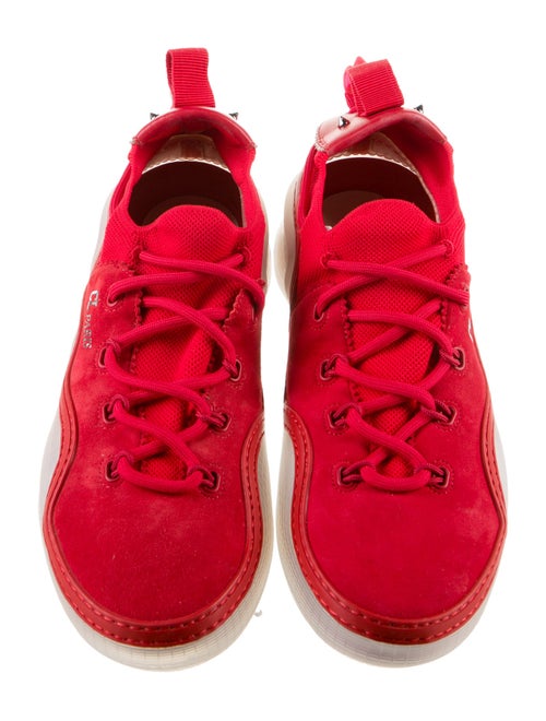 Christian Louboutin Suede Studded Accents Sneakers