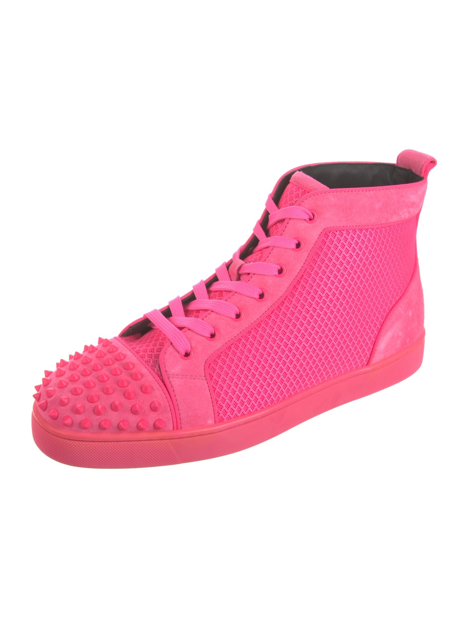 Christian Louboutin Suede Studded Accents Sneakers