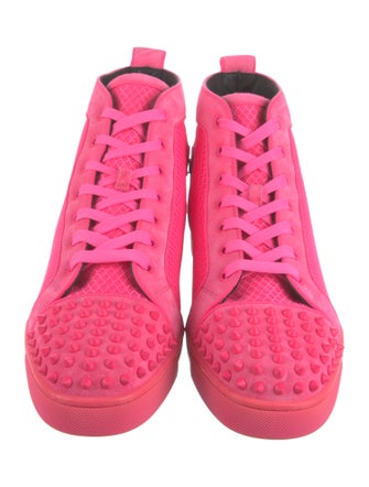 Christian Louboutin Suede Studded Accents Sneakers