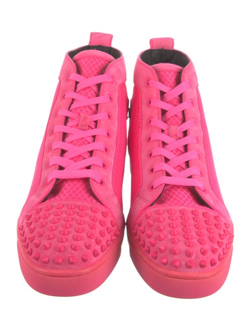 Christian Louboutin Suede Studded Accents Sneakers