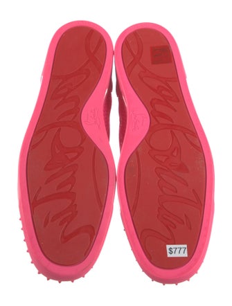 Christian Louboutin Suede Studded Accents Sneakers