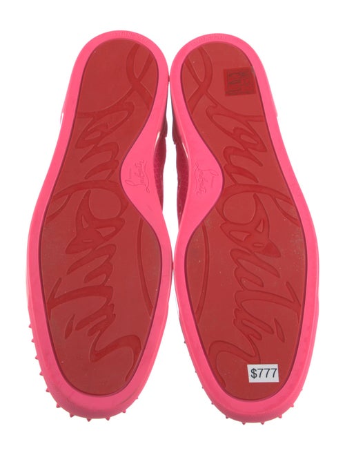 Christian Louboutin Suede Studded Accents Sneakers