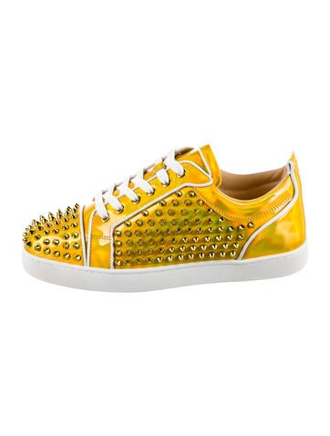Christian Louboutin Sneakers Patent Leather Studded Accents EU 42 | 9